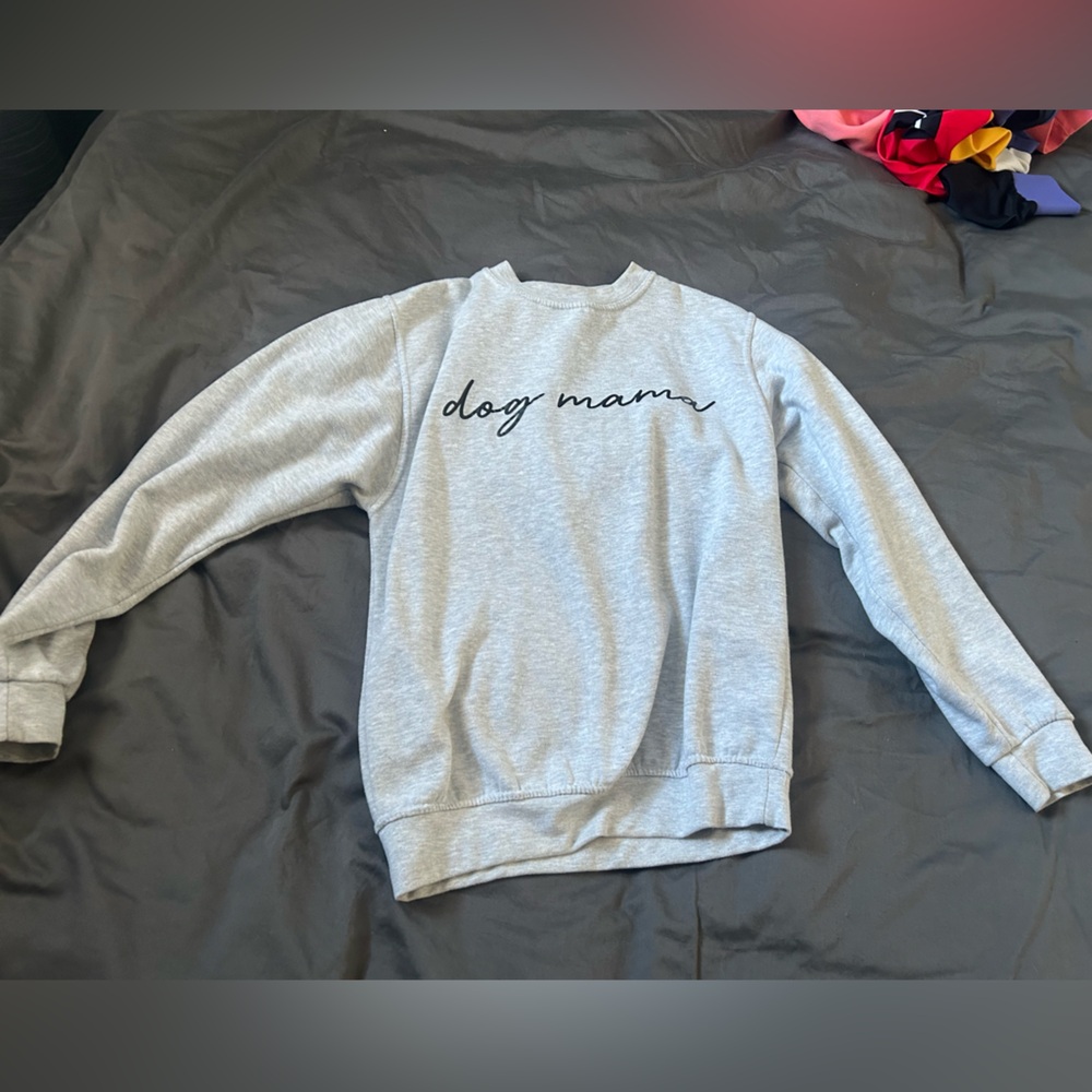 Gray 'Dog Mama' Sweatshirt